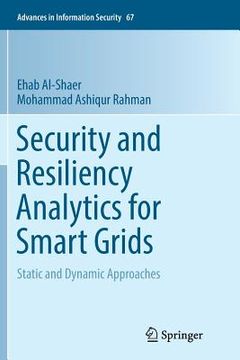 portada Security and Resiliency Analytics for Smart Grids: Static and Dynamic Approaches (en Inglés)