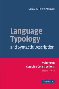 portada Language Typology and Syntactic Description: Volume 2, Complex Constructions 2nd Edition Paperback: Complex Constructions v. 2 (Vol2) (en Inglés)