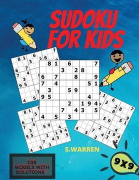 portada Sudoku For Kids: Sudoku Puzzles For Kids Easy Levels Kids Activity Book (en Inglés)