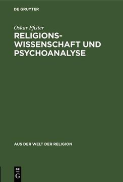 portada Religionswissenschaft und Psychoanalyse (en Alemán)