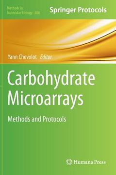 portada carbohydrate microarrays (en Inglés)