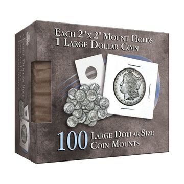 portada Large Dollar Size Coin Mount: 100 Count (in English)