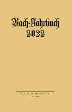 portada Bach-Jahrbuch 2022 (in German)
