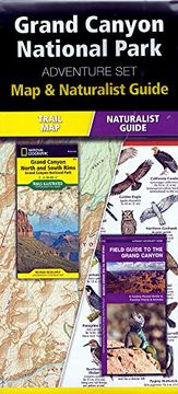 portada Grand Canyon National Park Adventure Set: Trail map & Wildlife Guide (en Inglés)