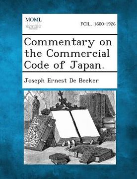 portada Commentary on the Commercial Code of Japan. (en Inglés)