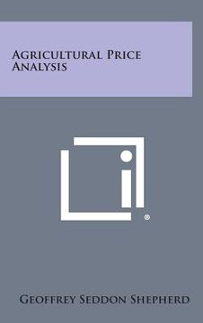 portada Agricultural Price Analysis (en Inglés)