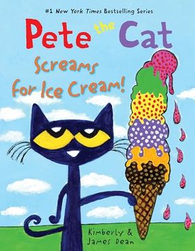 portada Pete the cat Screams for ice Cream! (en Inglés)