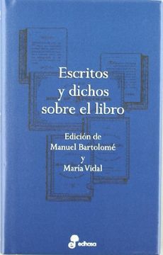 portada Escritos y Dichos Sobre el Libro (in Spanish)