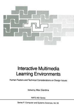 portada interactive multimedia learning environments: human factors and technical considerations on design issues