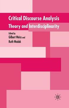 portada Critical Discourse Analysis: Theory and Disciplinarity (en Inglés)