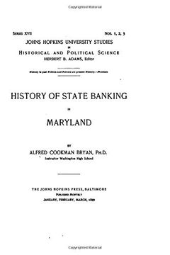 portada History of State Banking in Maryland 