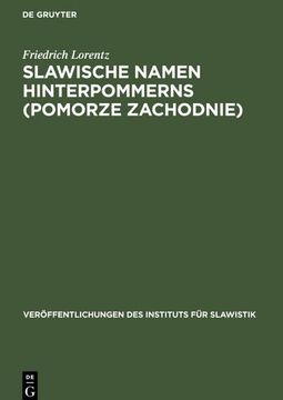 portada Slawische Namen Hinterpommerns (Pomorze Zachodnie) (in German)