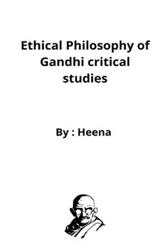portada Ethical Philosophy of Gandhi Critical Studies