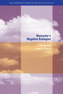 portada Nietzsche's Negative Ecologies (en Inglés)