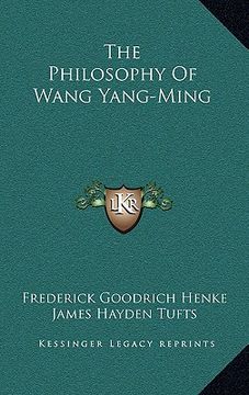 portada the philosophy of wang yang-ming (en Inglés)
