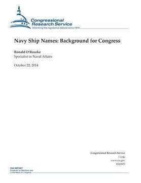 portada Navy Ship Names: Background for Congress (in English)