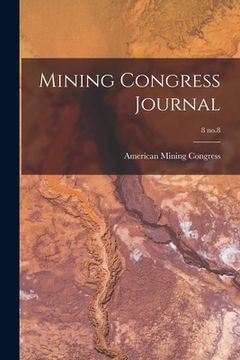 portada Mining Congress Journal; 8 no.8 (en Inglés)