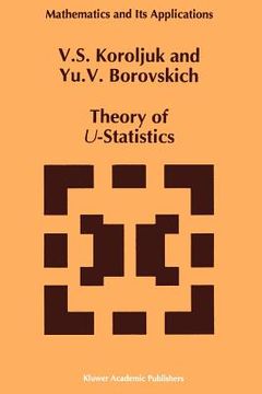 portada theory of u-statistics (en Inglés)