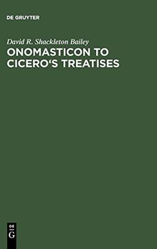 portada Onomasticon to Cicero's Treatises (en Inglés)