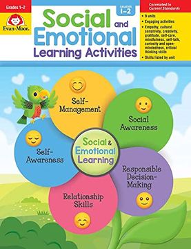 portada Evan-Moor Social and Emotional Learning Activities, Grades 3-4 Homeschooling & Classroom Resource, Reproducible Worksheets, Self-Awareness, Relationship. (Social and Emotional Learning Activities) 