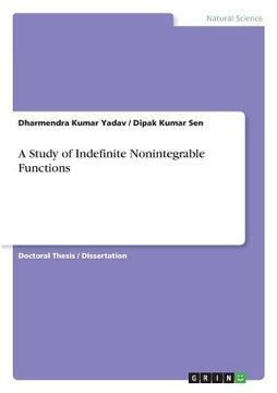 portada A Study of Indefinite Nonintegrable Functions (en Inglés)