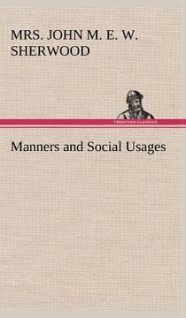 portada manners and social usages (en Inglés)