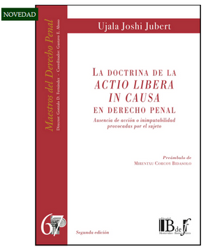 portada La doctrina de la Actio libera in causa en Derecho penal. (in Spanish)