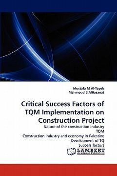 portada critical success factors of tqm implementation on construction project (en Inglés)