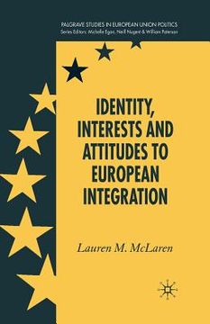 portada Identity, Interests and Attitudes to European Integration (en Inglés)