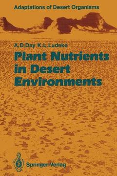 portada plant nutrients in desert environments (en Inglés)