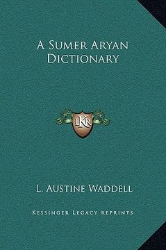 portada a sumer aryan dictionary (en Inglés)