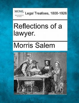 portada reflections of a lawyer. (en Inglés)