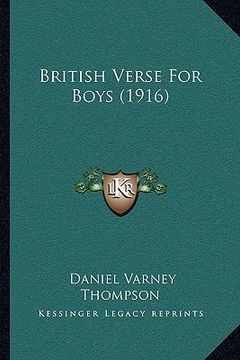 portada british verse for boys (1916) (en Inglés)