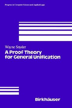 portada a proof theory for general unification (en Inglés)