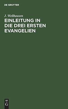portada Einleitung in die Drei Ersten Evangelien (en Alemán)