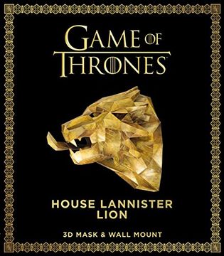 portada Game of Thrones Mask: House Lannister Lion (3d Mask & Wall Mount) (en Inglés)