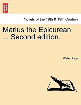 portada marius the epicurean ... second edition. (in English)