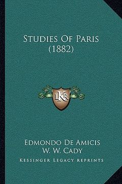 portada studies of paris (1882) (in English)