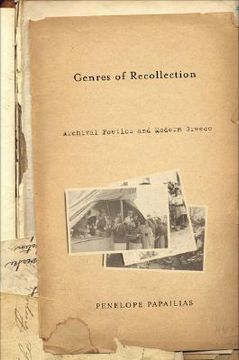 portada genres of recollection: archival poetics and modern greece (en Inglés)