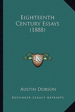 portada eighteenth century essays (1888) (en Inglés)