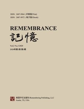 portada Remembrance: 2020 Vol 2 No. 3 (en Inglés)