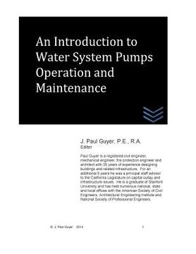 portada An Introduction to Water System Pumps Operation and Maintenance (en Inglés)