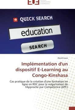 portada Implémentation d'un dispositif E-Learning au Congo-Kinshasa: Cas pratique de la création d'une formation en ligne en RDC pour la vulgarisation de l'Approche par Compétence (APC)
