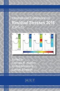 portada Residual Stresses 2016: ICRS-10 (Materials Research Proceedings)