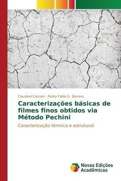 portada Caracterizações básicas de filmes finos obtidos via Método Pechini