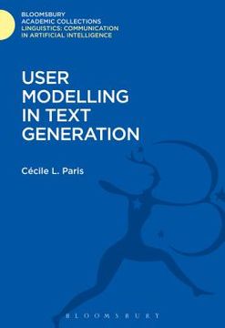 portada User Modelling in Text Generation (en Inglés)
