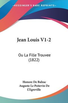 portada Jean Louis V1-2: Ou La Fille Trouvee (1822) (in French)