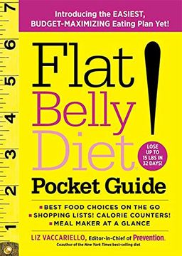 portada Flat Belly Diet! Pocket Guide: Introducing the Easiest, Budget-Maximizing Eating Plan Yet! (in English)