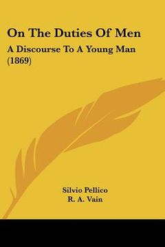 portada on the duties of men: a discourse to a young man (1869) (in English)