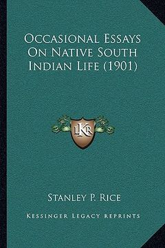portada occasional essays on native south indian life (1901)